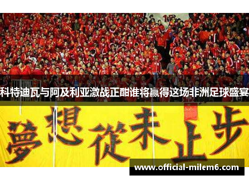 科特迪瓦与阿及利亚激战正酣谁将赢得这场非洲足球盛宴